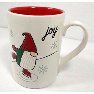 Ice Skating Gnome w/ Snowflakes Joy - 14oz. Coffee/Tea Mug - Tag